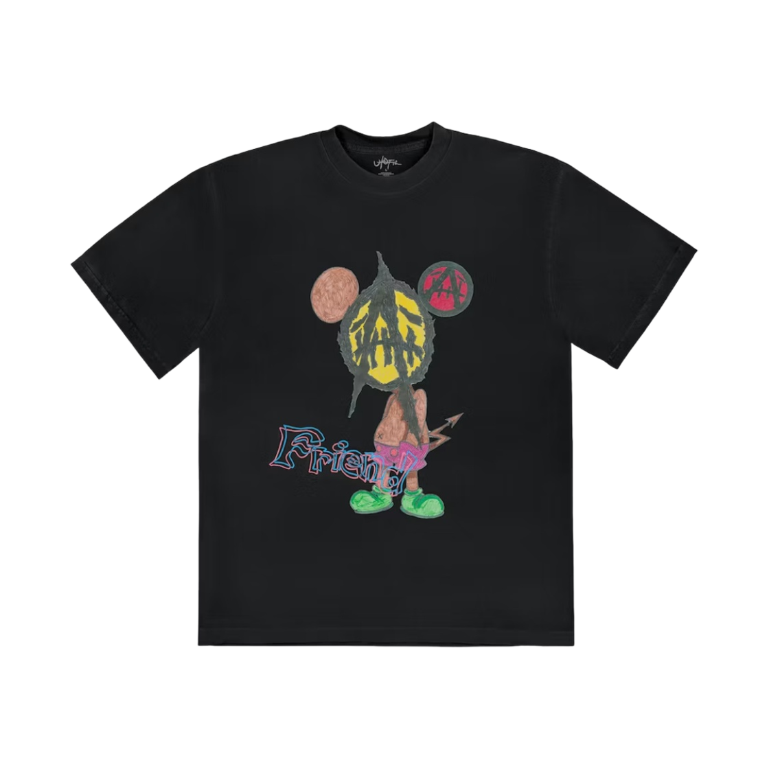 트래비스 스캇 x 세인트 마이클 유토피아 티셔츠 2B 블랙(Travis Scott x Saint Mxxxxxx Utopia T-Shirt 2B Black) - 1