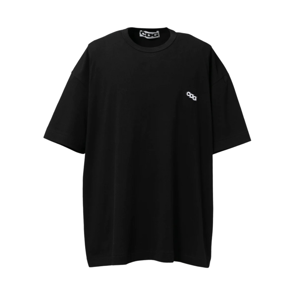 SZ-T066-051-1 CDG Patch Oversized T-Shirt Black