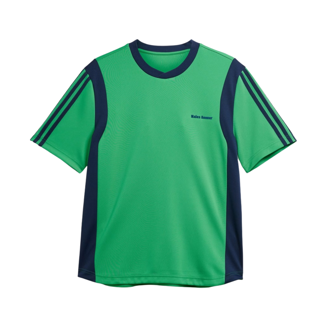 IT9782 Adidas x Wales Bonner Football T-Shirt Vivid Green - KR Sizing