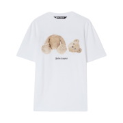Palm Angels Bear Classic T-Shirt White Brown