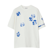 (W) Burberry Rose Cotton T-Shirt Rain