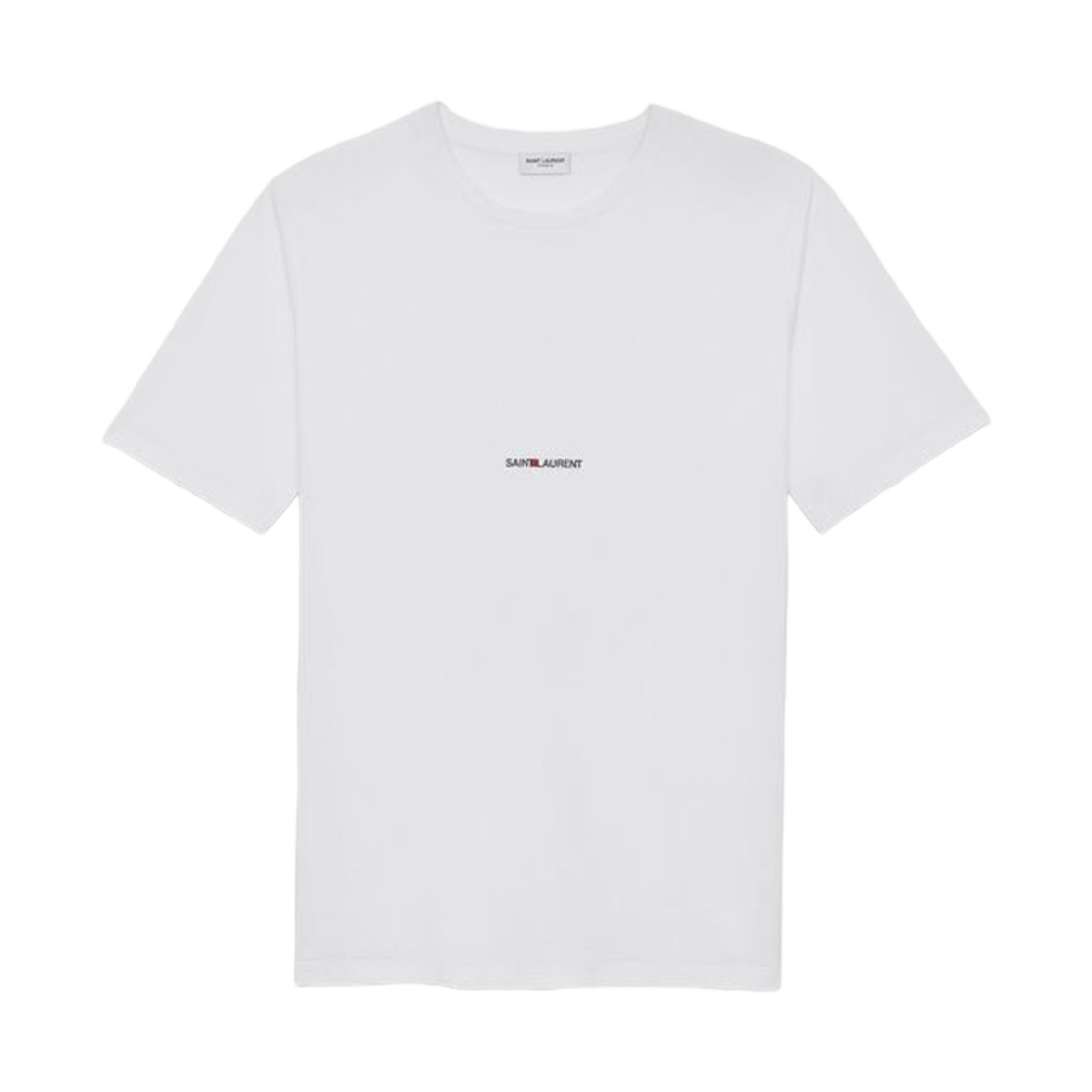 (W) 생로랑 생로랑 리브 고쉬 티셔츠 화이트((W) Saint Laurent Rive Gauche T-Shirt White)