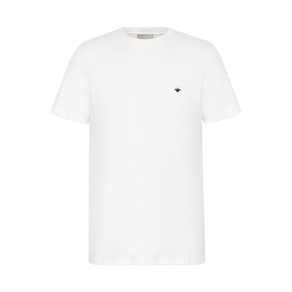 디올 티셔츠 비 자수 화이트 저지(Dior T-Shirt With Bee Embroidery White Jersey)
