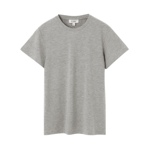 1238168004 (W) COS Shrunken T-Shirt Grey Marl