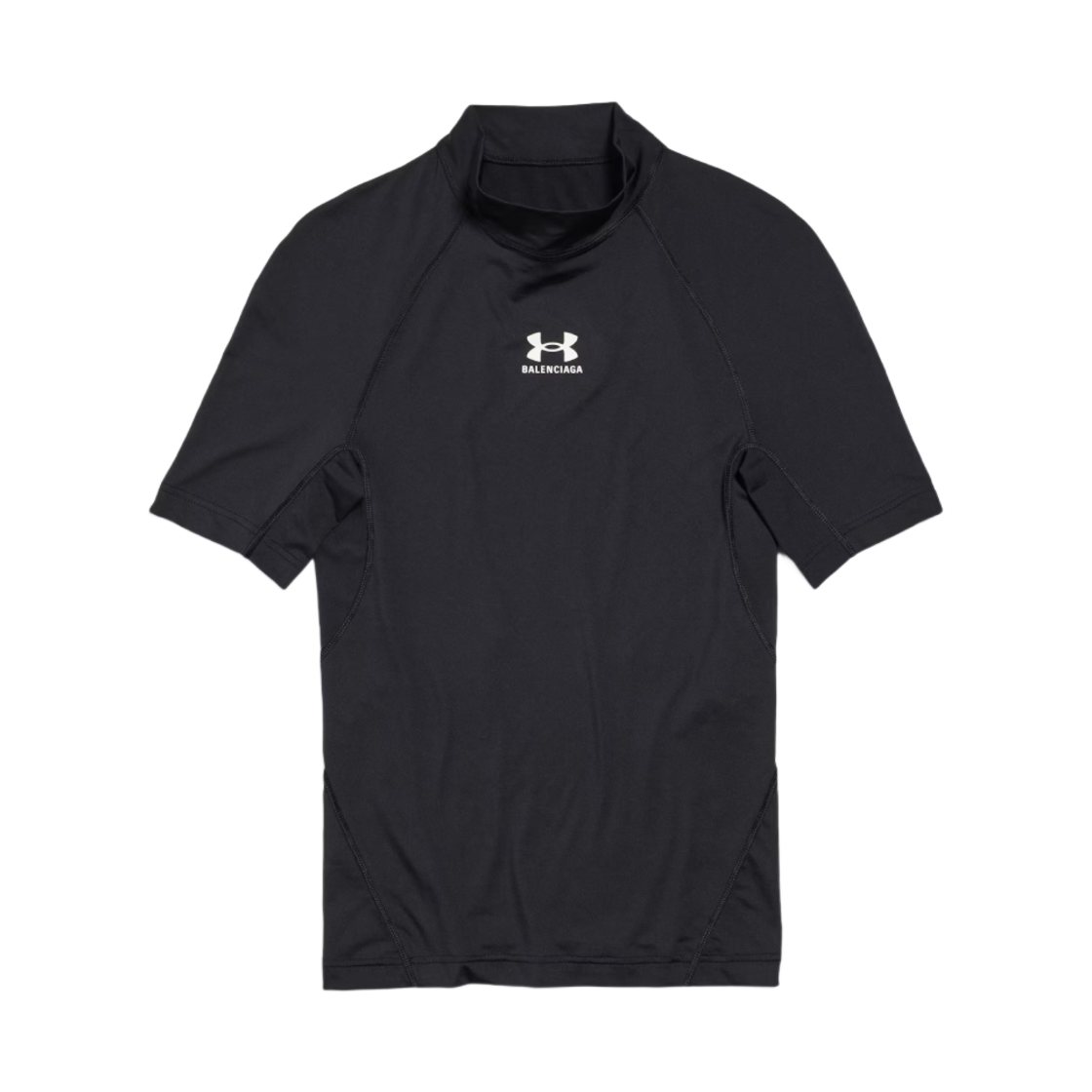 발렌시아가 x 언더아머 모크넥 티셔츠 블랙(Balenciaga x Under Armour Mock Neck T-Shirt Black) - 1