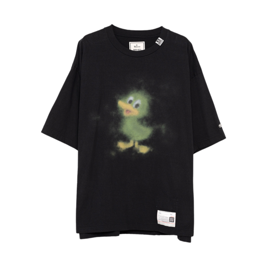 A13TS641-BLACK Maison Mihara Yasuhiro Duck Printed T-Shirt Black