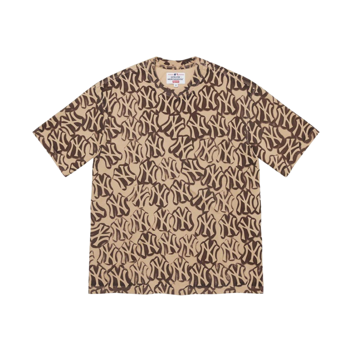 슈프림 x 뉴욕 양키스 에어브러쉬 숏슬리브 탑 클레이 - 21FW(Supreme x New York Yankees Airbrush S/S Top Clay - 21FW) - 1