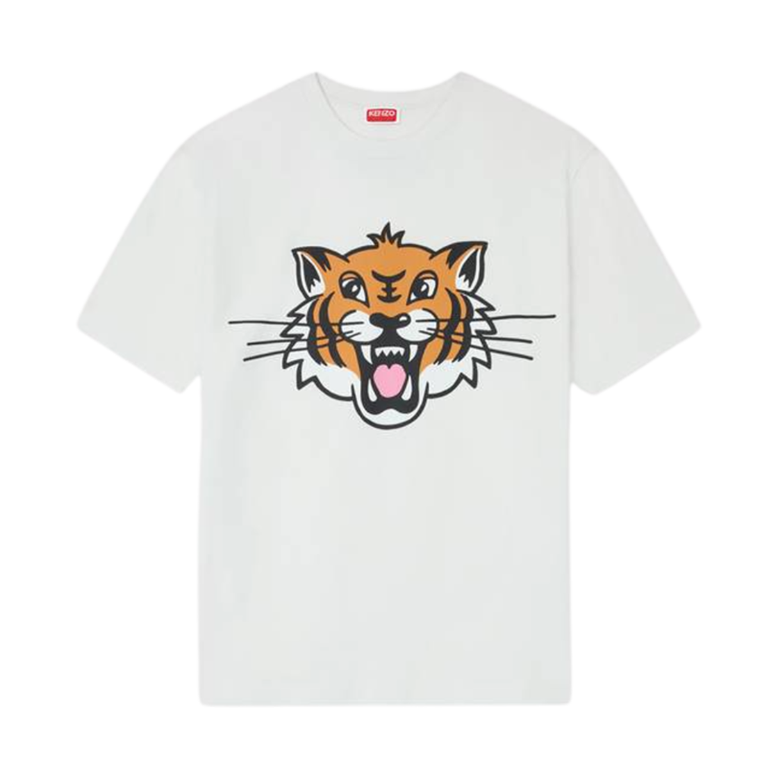 FF55TS5334SG-02 Kenzo Happy Tiger T-Shirt Off White