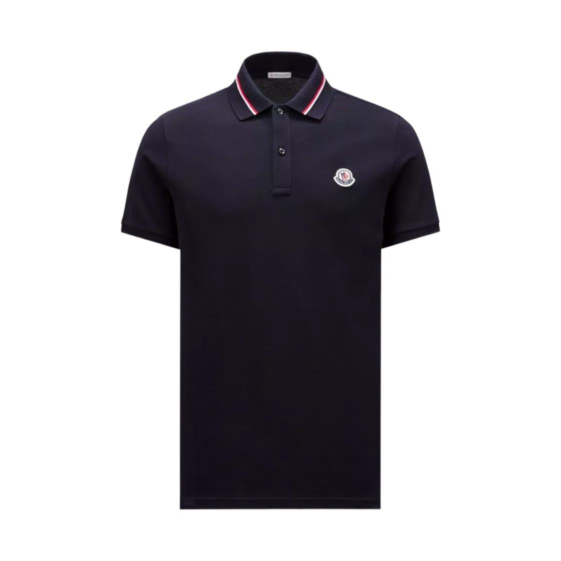 몽클레르 로고 패치 폴로 셔츠 다크 블루 - 24SS(Moncler Logo Patch Polo Shirt Dark Blue - 24SS)