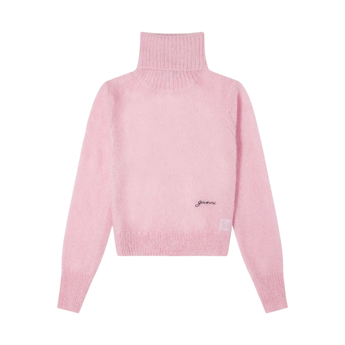 (W) 가니 모헤어 하이넥 풀오버 라일락 사쉐((W) Ganni Mohair Highneck Pullover Lilac Sachet) - 1