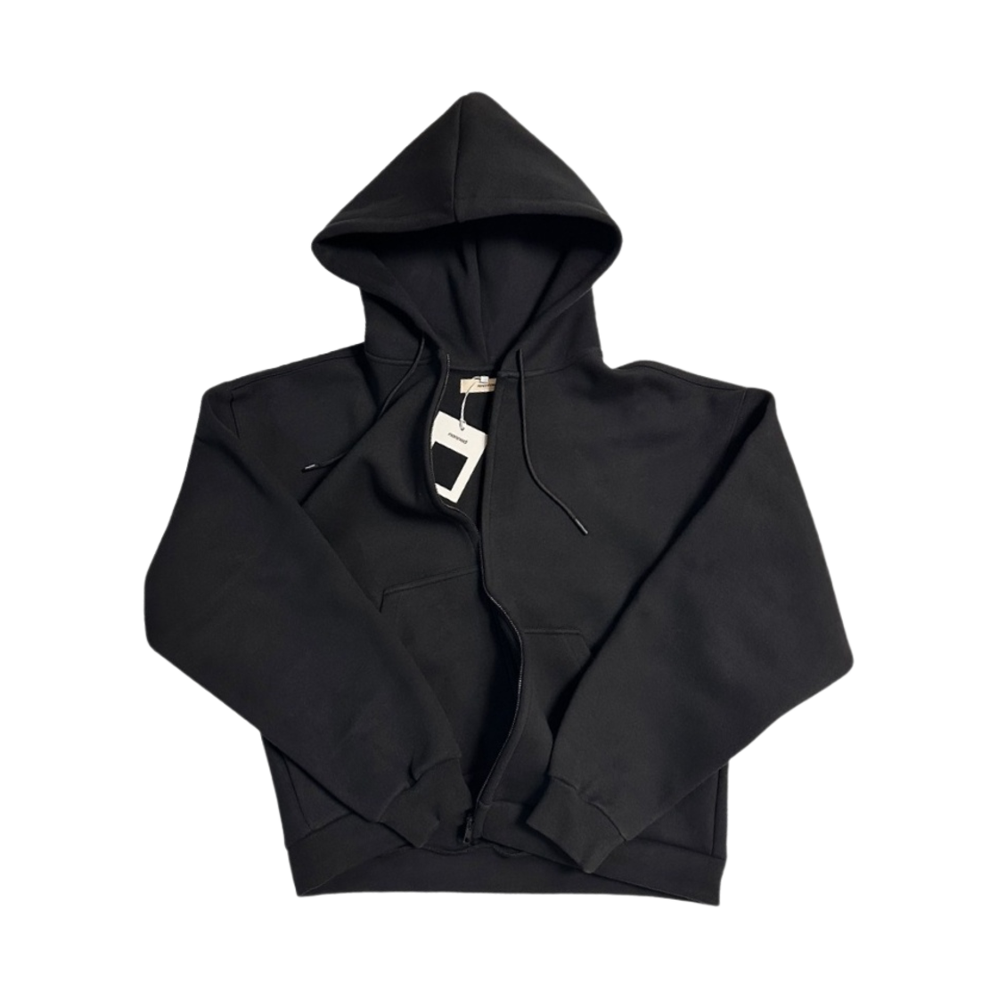 논노드 스쿠바 집 후드 블랙(Nonnod Scuba Zip Hoodie Black)
