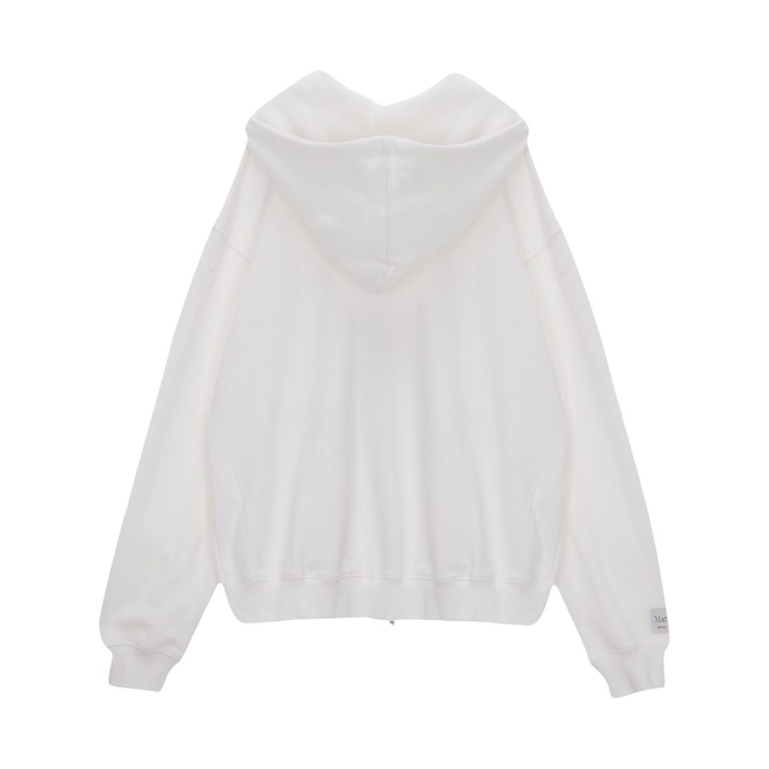 (W) 마뗑킴 마뗑 크레센도 로고 후디 집업 점퍼 화이트((W) Matin Kim Matin Crescendo Logo Hoody Zip Up Jumper White) - 2
