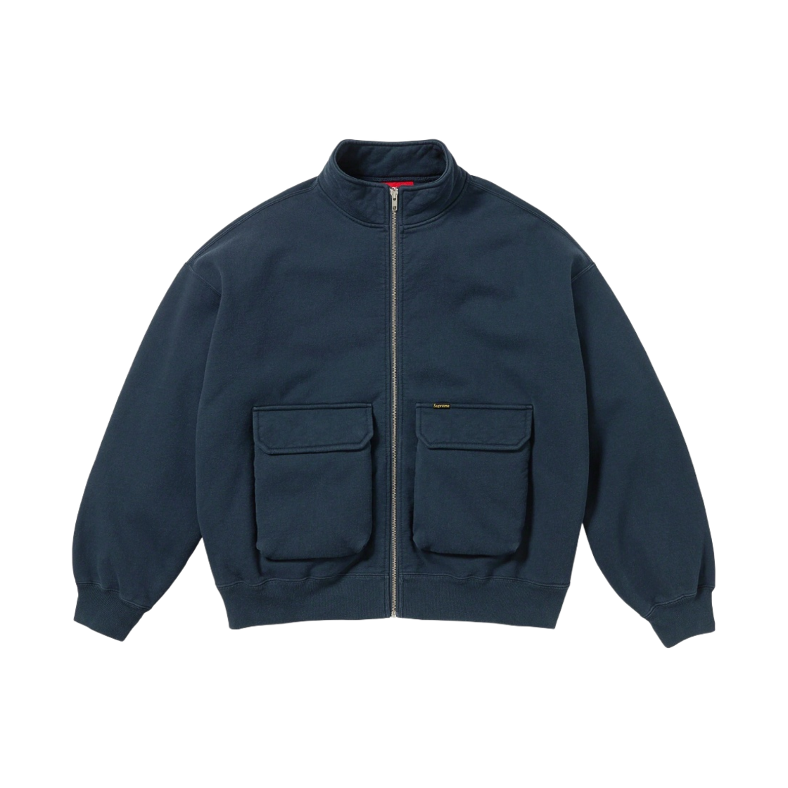 슈프림 카고 포켓 집업 스웨트셔츠 네이비 - 23FW(Supreme Cargo Pocket Zip Up Sweatshirt Navy - 23FW) - 1
