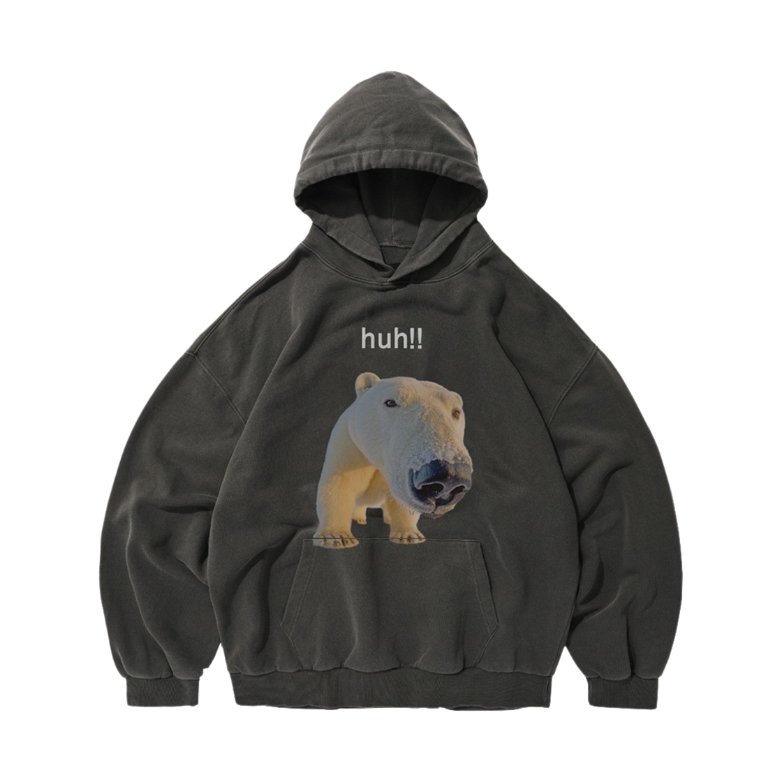 [KREAM 단독] 스웨이드 허 후드 피그먼트 블랙([KREAM 단독] Suade Huh Hoodie Pigment Black)