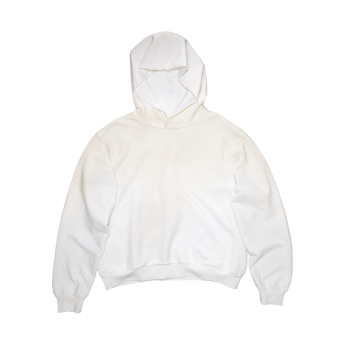 CI0136-DC6 (W) Acne Studios Logo Hooded Sweater Dusty White