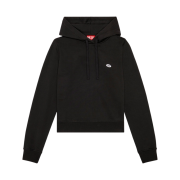 (W) Diesel F-Reggy-Hood-Doval-Pj Hoodie with Oval D Patch Black