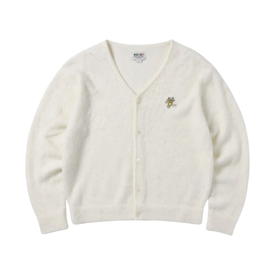 디스이즈네버댓 x 그레이트풀 데드 댄싱 베어 모헤어 가디건 내츄럴