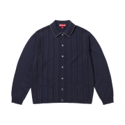 Supreme Herringbone Cardigan Navy - 25SS