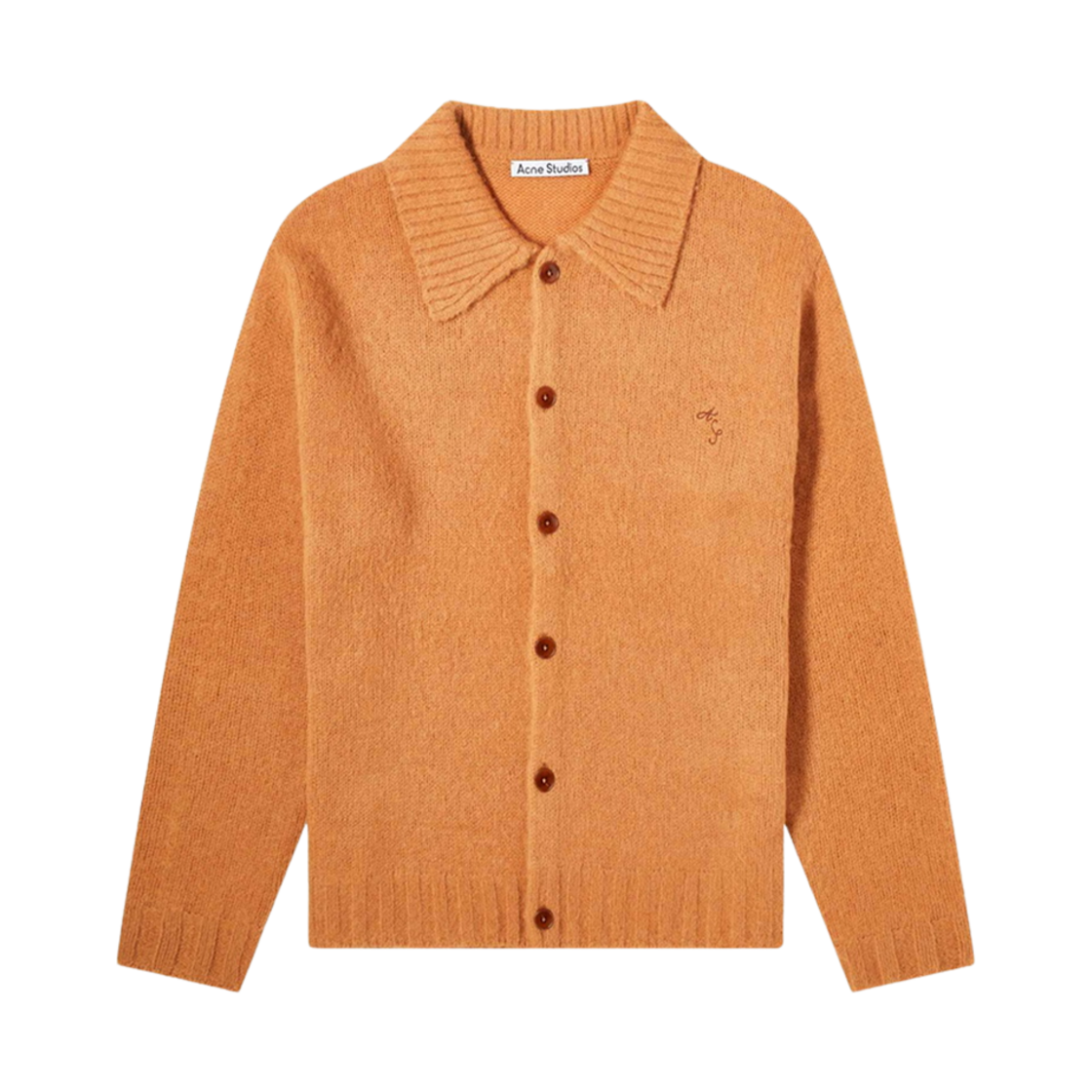 아크네 스튜디오 폴로 울 가디건 아몬드 브라운(Acne Studios Polo Wool Cardigan Almond Brown)
