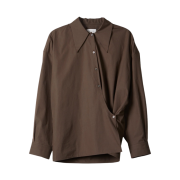 (W) Lemaire Twisted Shirt Cacao - 22FW