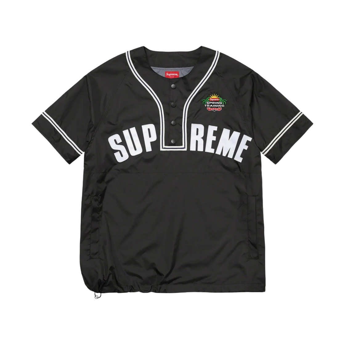 슈프림 스냅오프 슬리브 롱슬리브 베이스볼 탑 블랙 - 22SS(Supreme Snap-Off Sleeve L/S Baseball Top Black - 22SS) - 2