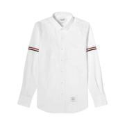 Thom Browne Seersucker Cotton Armband Shirt White