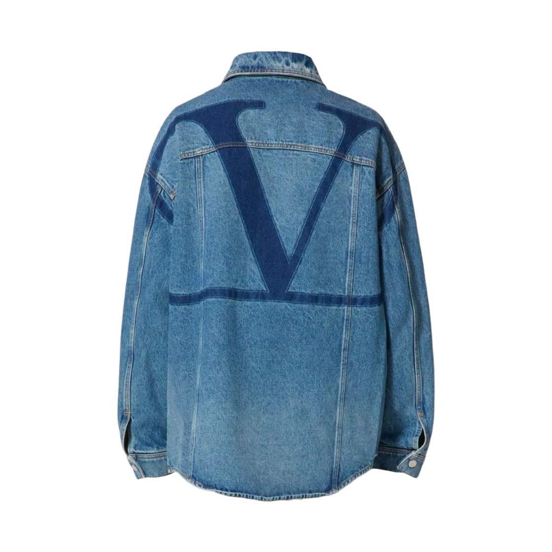 발렌티노 라지 브이로고 시그니쳐 데님 셔츠 블루(Valentino Large Vlogo Signature Denim Shirt Blue) - 2