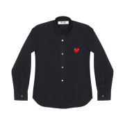 Play Comme des Garcons Red Heart Shirt Black
