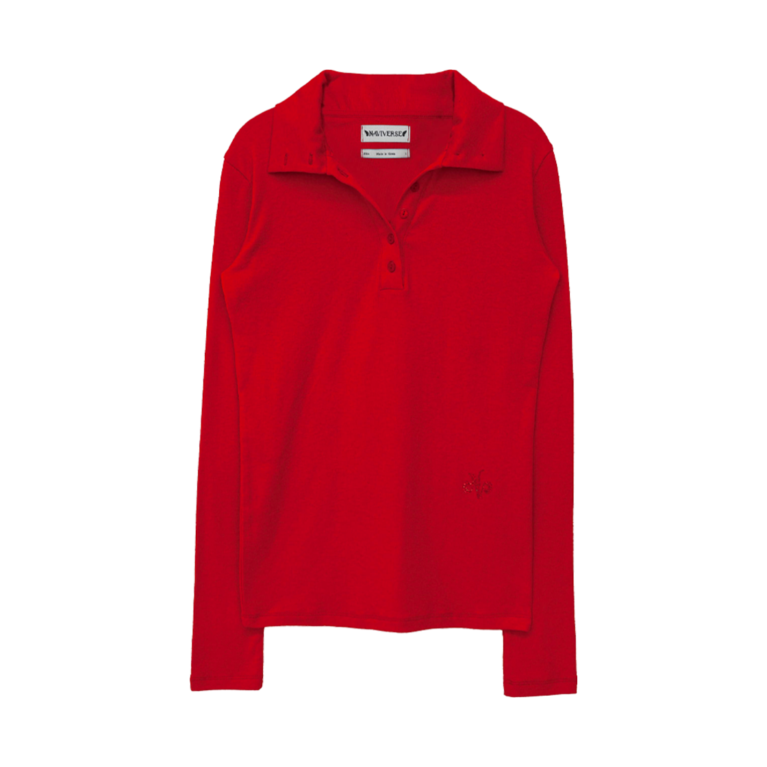 나비버스 소프트 레이어드 셔츠 레드(NAVIVERSE Soft Layerd Shirt Red)