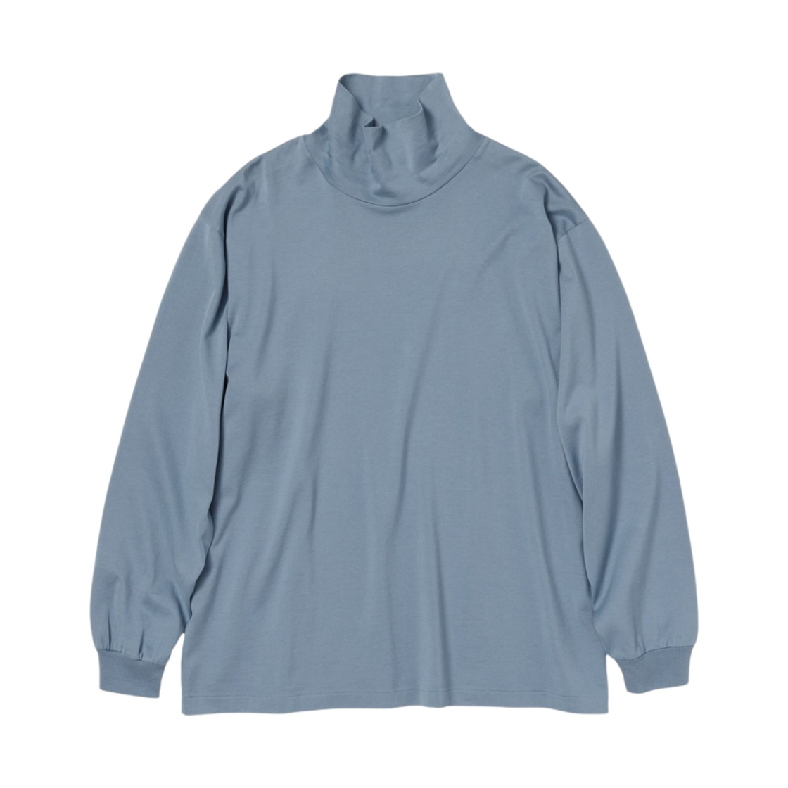 トップス LUSTER PLAITING L/S TEE DUSTY BLUE AURALEE LUSTER PLAITING L/S TEE / NEW COLOR – Chum!