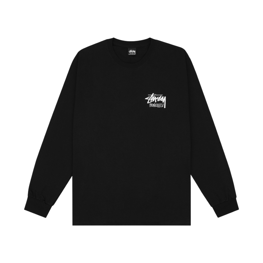 스투시 스탁 호놀룰루 롱슬리브 티셔츠 블랙(Stussy Stock Honolulu LS T-Shirt Black) - 2
