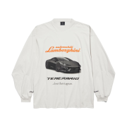 Balenciaga x Automobili Lamborghini Oversized T-Shirt Dirty White