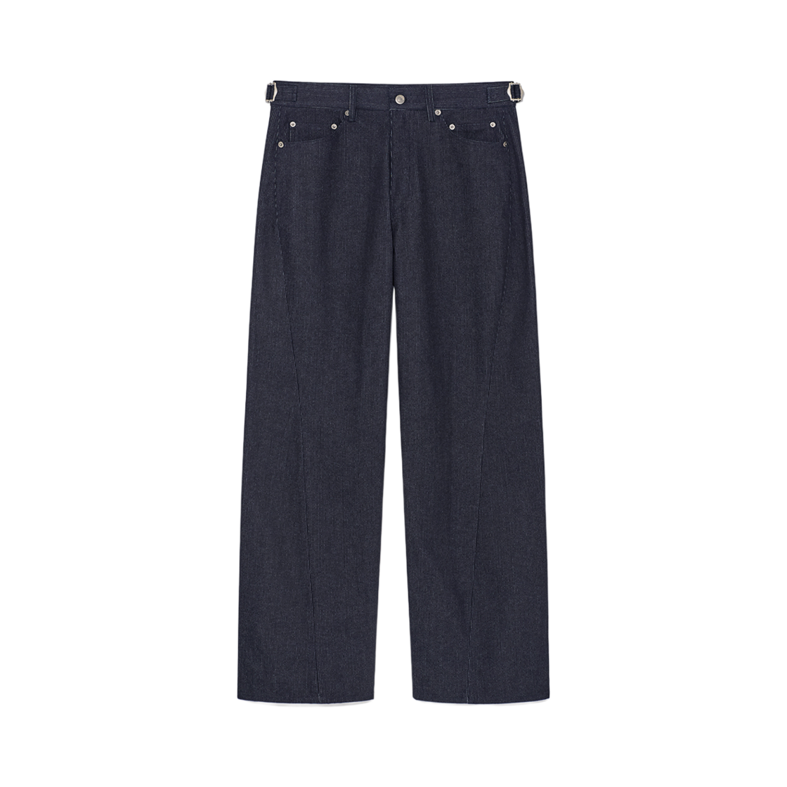 알렌느 트위스티드 스트라이프 데님 팬츠 인디고(Haleine Twisted Stripe Denim Pants Indigo (WB107))