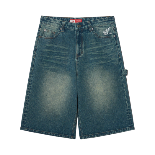 HFM1DP301ABL Honda Wing Logo Carpenter Bermuda Pants Blue