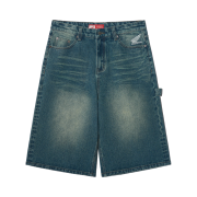 Honda Wing Logo Carpenter Bermuda Pants Blue