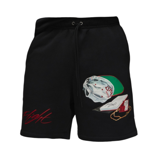 Jordan Flight Artist Series By Jacob Rochester Fleece Shorts Black - Asia