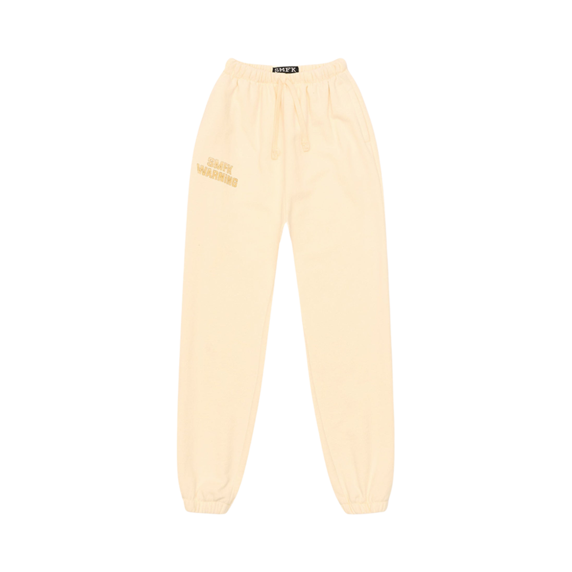 (W) 에스엠에프케이 컴퍼스 빈티지 컬리지 조깅 팬츠 크림((W) SMFK Compass Vintage College Jogging Pants Cream)