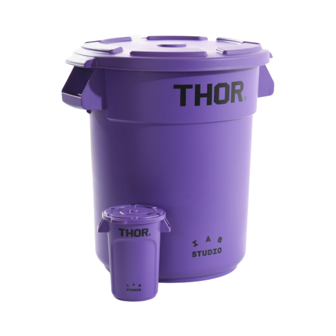 아이앱 스튜디오 x 토르 원형 컨테이너 퍼플 (12리터 & 미니)(IAB Studio x Thor Round Container Purple (12L & Mini))