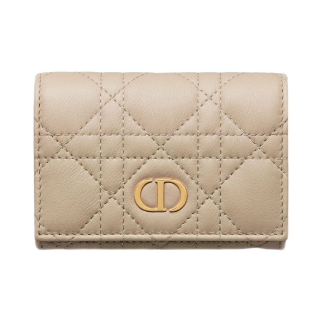 S5132UWHC-M116 Dior Caro Xs Wallet Sand Colored Supple Cannage Calfskin