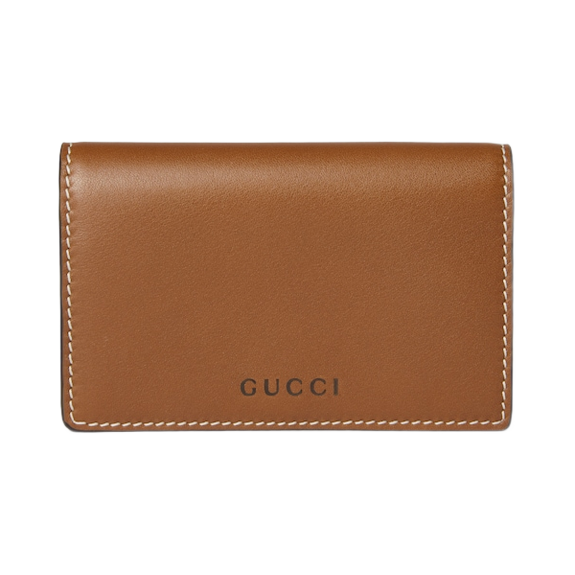 구찌 GG 엠블럼 카드 케이스 브라운(Gucci GG Emblem Card Case Brown) - 1