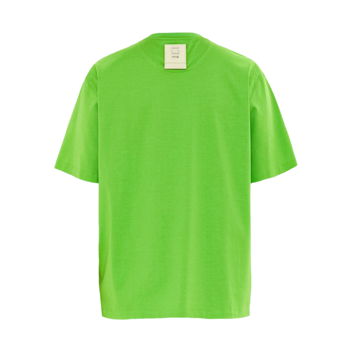 우영미 코튼 레더 패치 티셔츠 그린 - 23SS(Wooyoungmi Cotton Leather Patch T-Shirt Green - 23SS) - 2