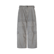 Polyteru x Nomanual Dyed Cargo Pants Light Gray