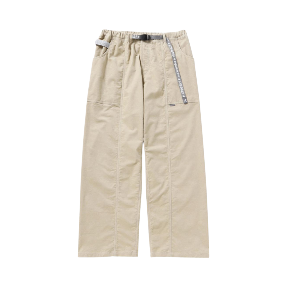(W) 앤드 원더 x 그라미치 JQ 테이프 코듀로이 가젯 팬츠 베이지((W) And Wander x Gramicci JQ Tape Corduroy Gadget Pants Beige)