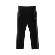 Needles Narrow Track Pants Velour Black