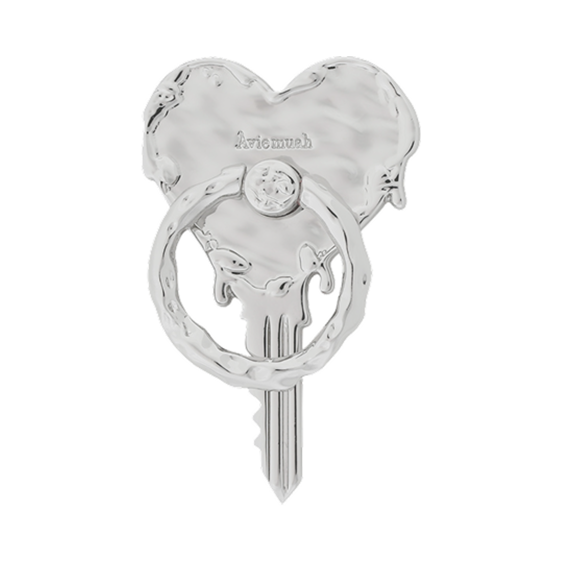 아비에무아 하트 키 폰 놉 로듐(Aviemuah Heart Key Phone Knob Rhodium)