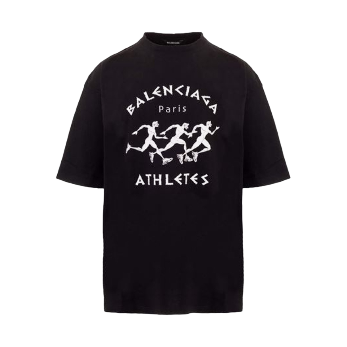 발렌시아가 마라톤 XL 티셔츠 블랙 - 21SS