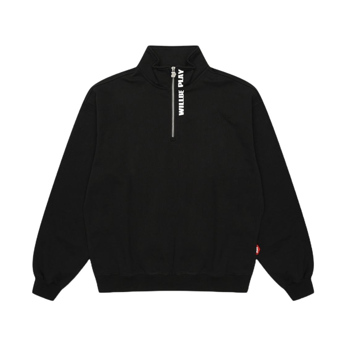 EWB1ZUBK1 WILLBE PLAY Half Zip Black