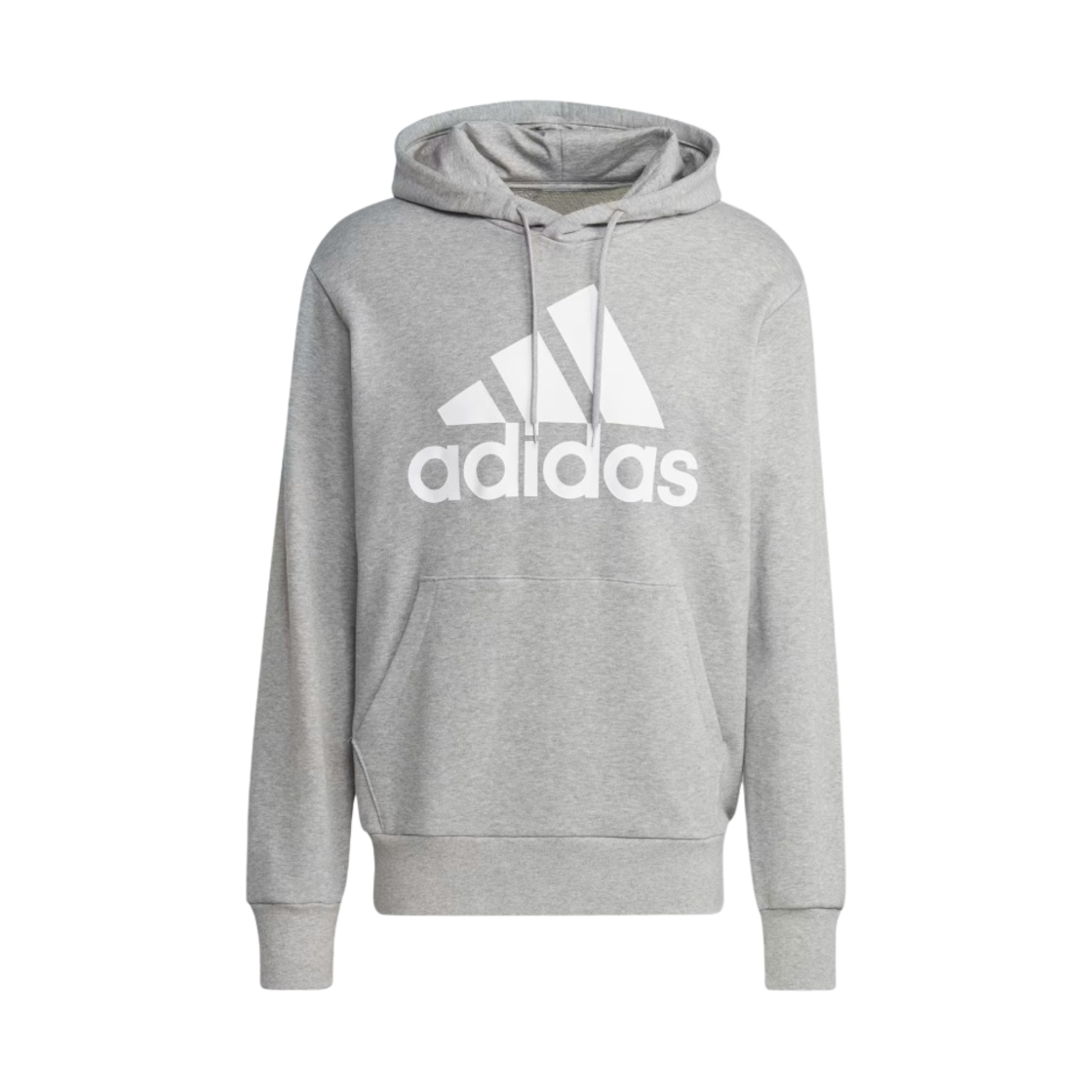 아디다스 에센셜 프렌치 테리 빅 로고 후드 미디움 그레이 헤더 - US 사이즈(Adidas Essentials French Terry Big Logo Hoodie Medium Grey Heather - US Sizing) - 1