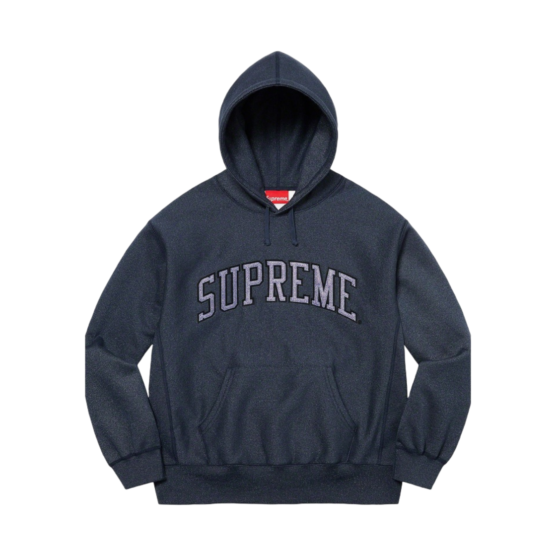 슈프림 글리터 아크 후드 스웨트셔츠 네이비 - 23SS(Supreme Glitter Arc Hooded Sweatshirt Navy - 23SS) - 1