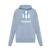 Isabel Marant Miley Hoodie Grayish Blue - 22FW